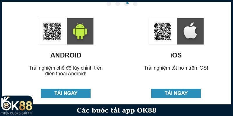 Các bước tải app OK88